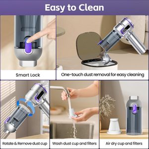 <span class=keywords><strong>Aspirateur</strong></span> de voiture portable mini 16000Pa haute puissance, <span class=keywords><strong>aspirateur</strong></span> à main avec filtre HEPA, sans fil, rechargeable - Product Image 5