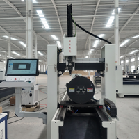 Máquina de Corte Láser de Fibra Multifuncional de Alta Resistencia, Cortadora CNC con Motor, Configuración de 3 Ejes HIWIN para Tubo Cuadrado de Metal