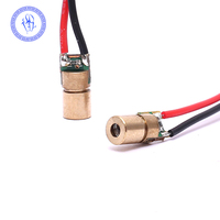 Mini Copper Head 650nm 5mW 3v Red Dot 6mm Laser Diode Module