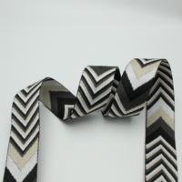 Sangle jacquard à chevrons dégradé haute définition (polyester/nylon) pour sangles d'appareil photo et accessoires électroniques