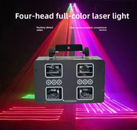 Projecteur laser professionnel haute puissance à 4 faisceaux, animation couleur intégrale, éclairage de scène pour fêtes, bars, mariages et événements avec DMX512