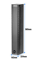 Profesional Dante OEM Active Array Sound Column DSP PA Sistema de sonido Impermeable Red montada en la pared con software para Iglesia