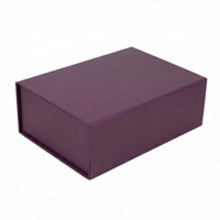 Boîte cadeau magnétique violet foncé, boîte élégante à fermeture magnétique pour les cadeaux de mariage haut de gamme et les emballages de luxe