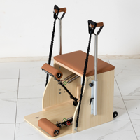 Chaise de Pilates Maple Wunda - Bras réglables, cordes intégrées et coussin haute densité pour studio professionnel