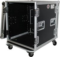 Flight case ATA Audio DJ, 12U, pour équipement PA/DJ, avec roulettes