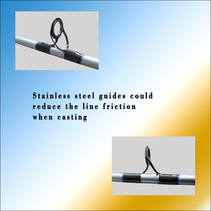 2 Cañas <span class=keywords><strong>de</strong></span> Pescar <span class=keywords><strong>de</strong></span> Carbono <span class=keywords><strong>de</strong></span> 7'/8' (10-15 lb) para Pesca <span class=keywords><strong>de</strong></span> Trucha y Lubina en Lago, con Mango <span class=keywords><strong>de</strong></span> EVA, Peso 300g - Product Image 4