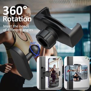 Soporte Ajustable Portátil para Teléfono Móvil, Color Negro, para Golf y Entrenamientos en el Gimnasio, Soporte para Teléfono Celular en el Campo de Golf - Product Image 3