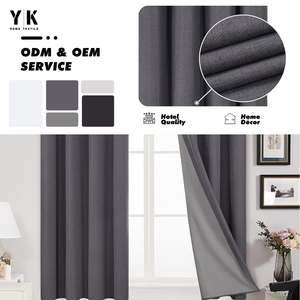 Vendita Calda Grigio Camera Da Letto Del Bambino di Sonno di Alta Qualità 100% Blackout <span class=keywords><strong>Tenda</strong></span> Gommino, Poliestere di Goccia Isolamento Termico di Colore Solido <span class=keywords><strong>Tenda</strong></span>/ - Product Image 1