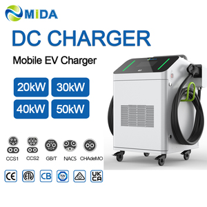 Chargeur EV portable DC 20kW 30kW 40kW avec roues, station de charge rapide mobile CCS2 GBT pour la recharge en <span class=keywords><strong>garage</strong></span>, plug and charge - Product Image 1