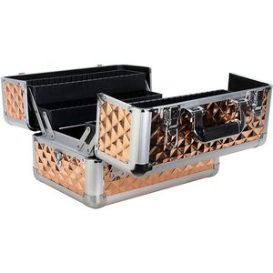 Maletín abierto <span class=keywords><strong>de</strong></span> aluminio <span class=keywords><strong>profesional</strong></span> portátil diseño <span class=keywords><strong>de</strong></span> moda bolsa <span class=keywords><strong>de</strong></span> viaje dura <span class=keywords><strong>de</strong></span> gran capacidad estuche cosmético maleta <span class=keywords><strong>de</strong></span> <span class=keywords><strong>maquillaje</strong></span> <span class=keywords><strong>de</strong></span> tocador - Product Image 3