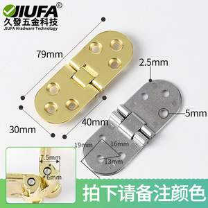 Bisagra invisible Jiufa de aleación de zinc en oro y plata para puertas plegables, herrajes para gabinetes, bisagra oculta de 180 grados - Product Image 5