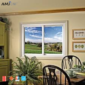 Fenêtre coulissante horizontale en aluminium à rupture de pont thermique, sur mesure AMJ, installation facile, faible entretien, conforme NFRC - Product Image 1