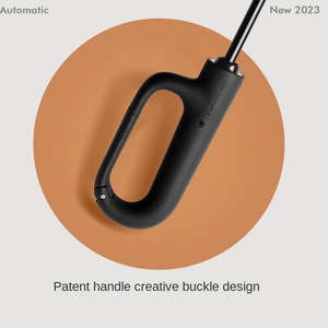 27 Inch Modern 10-Bone Fully-Automatic Folding 190T Nylon Large <b>Windproof</b> Double Car Sunshade <b>Umbrella</b> Set - Product Image 3