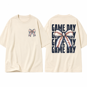 Camiseta Vintage Coquette con Lazo de Béisbol, Diseño Gráfico para Día de Partido, Ropa Deportiva Linda para Mujeres y Niñas - Product Image 4