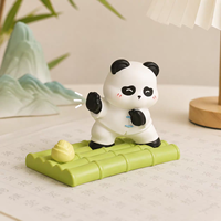 Support de téléphone Panda style chinois, support de téléphone paresseux en résine, nouveau décoration de bureau mignonne sur le thème culturel chinois