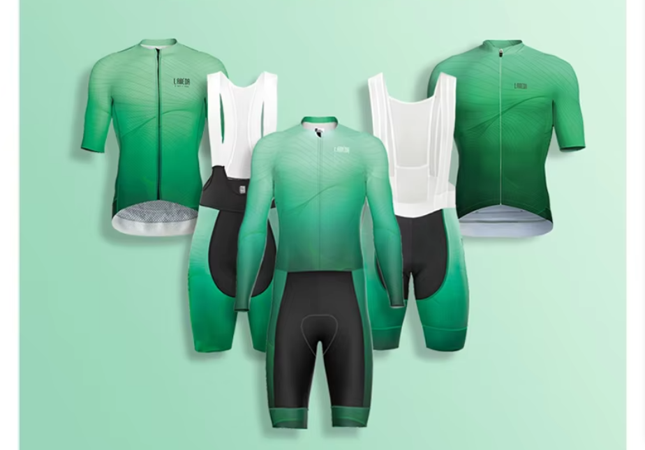 Conjuntos de maillots de ciclismo verdes
