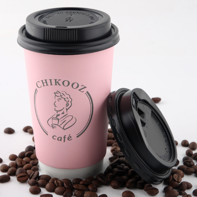 Pink double wall cup