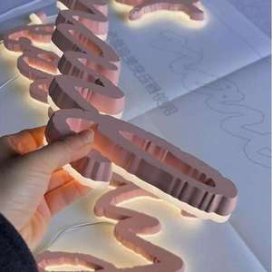 אותיות תלת מימד מנירוסטה עמידות למים בהתאמה אישית עם תאורת לד אחורית, שלט לד זוהר, אותיות לד עם לוגו חברה/שם - Product Image 4