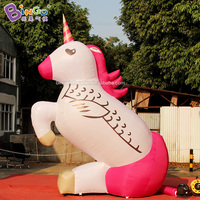 Caballo Inflable Publicitario con Alas, Mascota de Dibujos Animados, Marioneta de Caballo, Caballo Volador Inflable Personalizado para Eventos de Carnaval