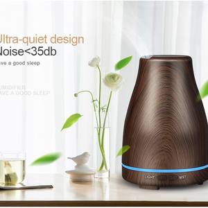 Humidificateur d'air créatif pour la maison, diffuseur d'arômes ultrasonique 120 ml à effet bois avec arrêt automatique pour la maison et le bureau - Product Image 2