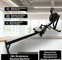 Máquina de Remo de Interior Personalizada de Fábrica, Equipo de Ejercicio de Cuerpo Completo de Alta Resistencia para Uso Doméstico y Comercial, Nivel de Resistencia al Aire 10, Máx. 150 kg