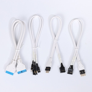 Wire Harness Extension Cable White 4 Pin Connector For <b>Computer</b> Motherboard Power Supply <b>Accessories</b> - Product Image 1