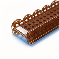Élégant ensemble de 4 supports creux pour tuiles de Mahjong en acrylique de luxe, accessoire de jeu de Mahjong, cadeau pour les amateurs de Mahjong