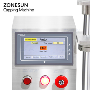 ZONESUN ZS-XG450S Desktop Semi-automatic Servo-driven <b>Sauce</b> Cosmetic Glass Bottle Jar Metal Can Cap Screw Capping Machine - Product Image 2