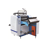 Mini-laminateur thermique automatique rouleau-à-rouleau, machine à plastifier les films pré-enduites BOPP et PET pour étiquettes, autocollants et emballages flexibles