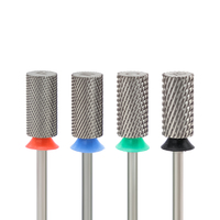 Foret à ongles en carbure de baril pointu SC 3XC fraises en carbure d'ongle pour droitier miroir poudre ongles lime électrique Bits