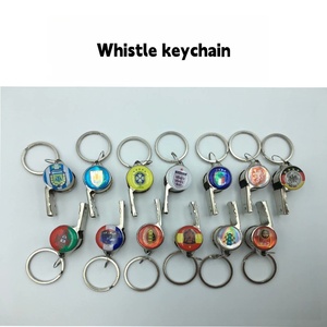 Llavero con Silbato de Fútbol para Aficionados, España, Países Bajos, Francia, Croacia, Uso Deportivo, Metal, Personalizable - Product Image 2