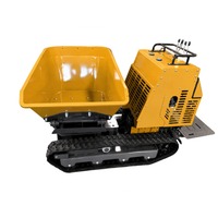 Mini-dumper H-1200, machine de transport sur chenilles de 1200 kg pour travaux de chantier et transport de matériaux de construction