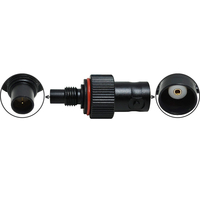 Adaptateurs d'antenne noirs plaqués pour Motorola R7, convertisseur vers prise BNC femelle, adaptateur radio coaxial RF pour talkie-walkie