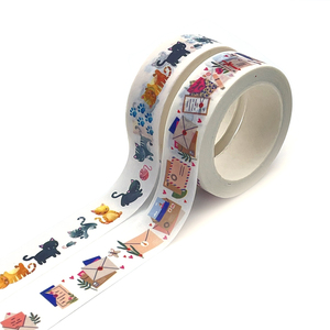 Cinta washi de alta calidad, decoración de color personalizada, directa de fábrica, kawaii - Product Image 5