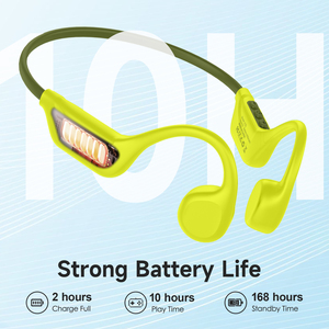 LOBKIN Wireless Open Ear Bone Conduction Headphones with <strong>LED</strong> <strong>Battery</strong> Indicator 10H Playtime for Running Skiing Cycling Workout - Product Image 2