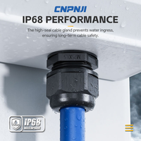 Presse-étoupe en nylon basse tension IP68 PG7-PG48 avec filetage M