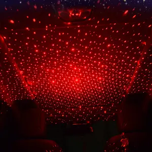 Yeni led yıldızlı gökyüzü projektör gece lambası araba dekorasyon lazer usb dönen yıldızlı gökyüzü ışık