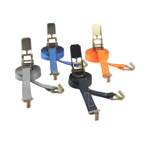 OEM 4-Piece 1500lb Tie-Down Set 1 Inch 15ft Cargo Motorcycle Straps S Hook End 1500lb Ratchet Tie Dows <span class=keywords><strong>Sangle</strong></span> d'arrimage en polyester - Product Image 2