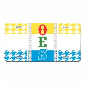 Plaque d'immatriculation de véhicule personnalisée avec lettres grecques de la Conférence nationale des femmes noires, motif pied-de-poule classique - Product Image 4