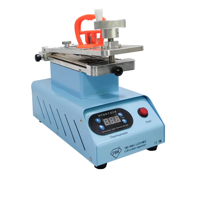 TBK 988C Rotary LCD Screen Separator Middle Frame Remover Machine For Straight and Curved LCD Glass Screen Repair