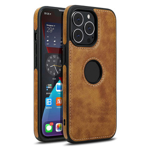 Accessoires de téléphone portable d'affaires étui en cuir Pu couture couverture arrière pour <span class=keywords><strong>iPhone</strong></span> 15Pro Max 16E 14 13 <span class=keywords><strong>12</strong></span> <span class=keywords><strong>Mini</strong></span> 11 XS XR - Product Image 5