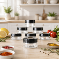 Bouteille vide pour la distribution d'aliments, bouteille transparente en PET avec bouchon en plastique