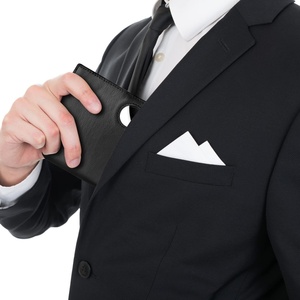 Carteras de Cuero Genuino Boshiho con Bolsillo para Monedas, Personalización de Logotipo, Tarjetero para Hombre, Cartera de Cuero para Hombre con AirTag - Product Image 5