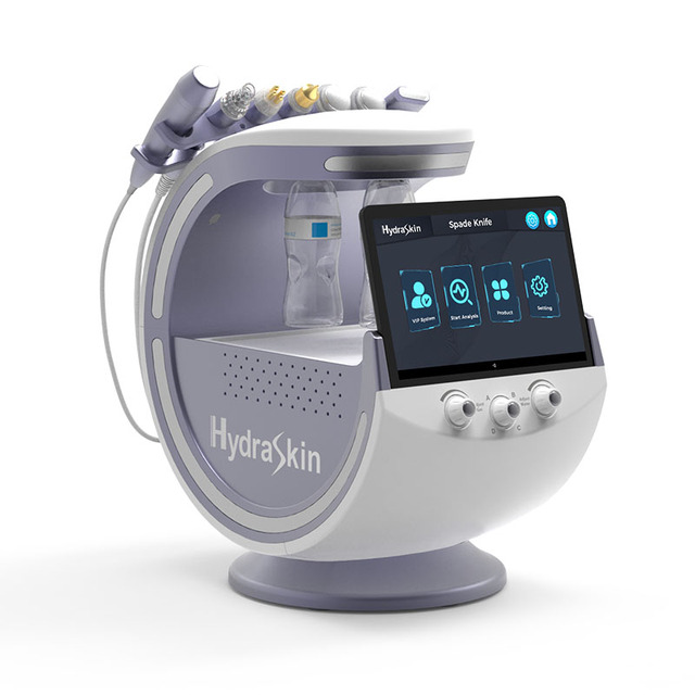 CASMB Smart Ice Blue 7-in-1 Hydra Oxygen Facial Dermabrasion Machine with Skin Analyzer Desktop Model US/AU Plug