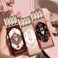 Gloss à lèvres chocolat KeKe Mood aux couleurs magnifiques, 9 couleurs, fini mat velours, texture douce, non collant