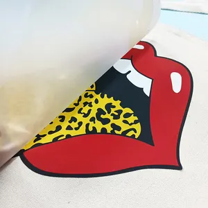 Custom design heat transfer film printing sticker manufacturer silk screen print for t-shirt and cotton bags