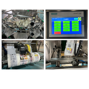 Paslanmaz Çelik Dondurulmuş Mantı Gyoza Paketleme Makinesi, Köfte ve Balık Topları için Tartılı - Product Image 6