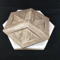 Moule en silicone pour carrelage mural en ciment à relief géométrique 3D hexagonal SN0143, moule pour composant de façade décorative