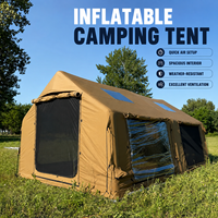 Carpa inflable familiar de alta calidad 420D Oxford para las cuatro estaciones, para 4-8 personas, con techo, para glamping y camping.