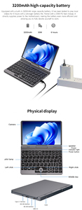 Nouvel ordinateur portable mini ultra-<span class=keywords><strong>l</strong></span>éger 8 pouces avec écran tactile IPS, rotation à 180°, 2 en <span class=keywords><strong>1</strong></span>, ordinateur portable de poche avec stylet, clavier anglais - Product Image 6
